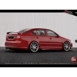 Накладки на пороги AF на Skoda Octavia II Liftback рестайл